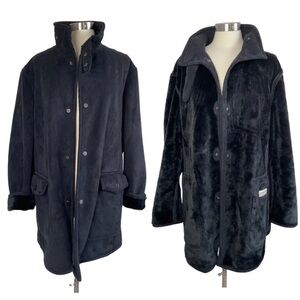 EMPORIO ARMANI Reversible Synthetic Shearling Coat size 50
